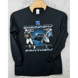 VTG Delta Pro Carolina Panthers NFL NFC Champions Roster Super Bowl Shirt Mens L